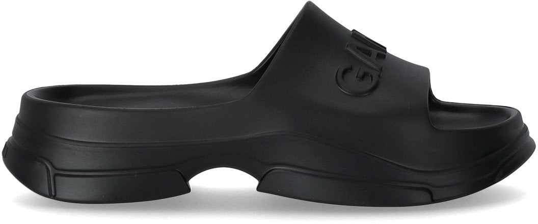 Ganni GANNI POOL SLIDE SANDAL Zwart