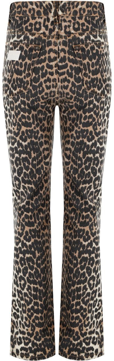 GANNI LEOPARD BETZY JEANS Bruin