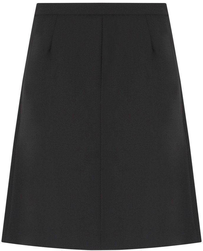 Ganni GANNI TWILL MINI SKIRT Zwart