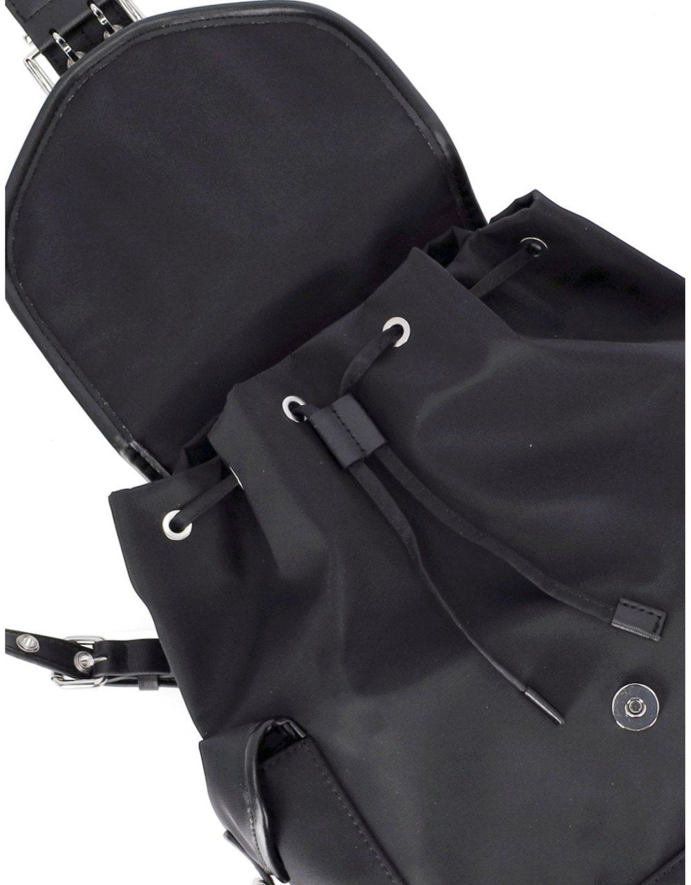 Ganni GANNI BUCKY SMALL BACKPACK Zwart