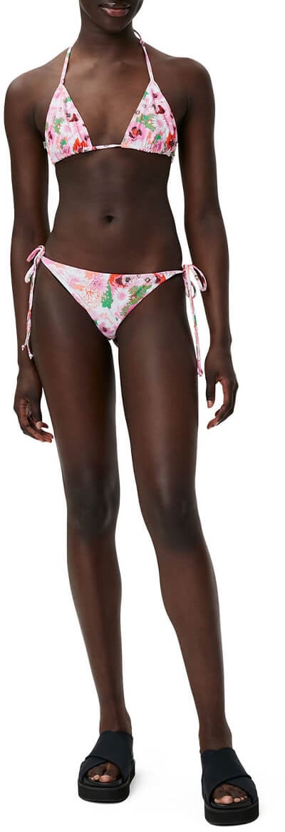 Ganni GANNI FLORAL BIKINI BOTTOM Roze