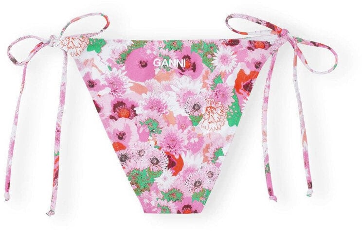 Ganni GANNI FLORAL BIKINI BOTTOM Roze
