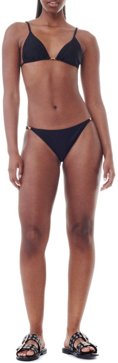 Ganni GANNI LUREX BIKINI BOTTOM Zwart