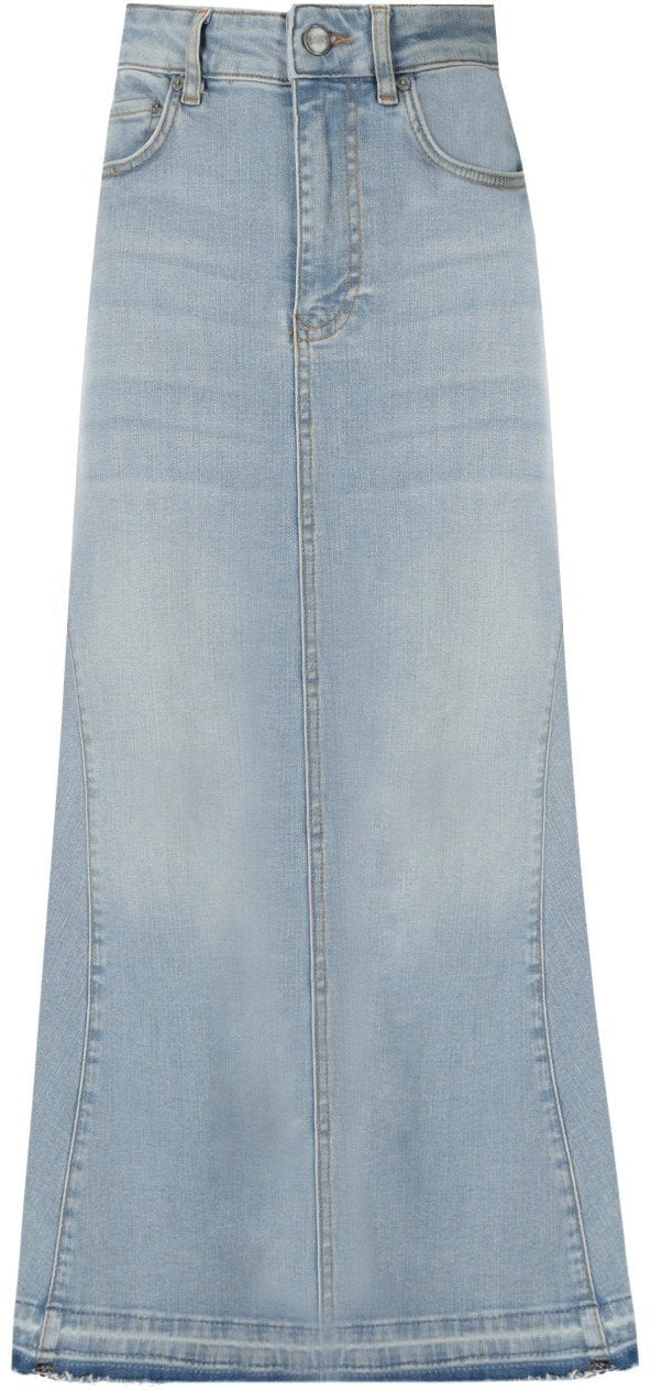 GANNI LIGHT BLUE DENIM SKIRT Lichtblauw