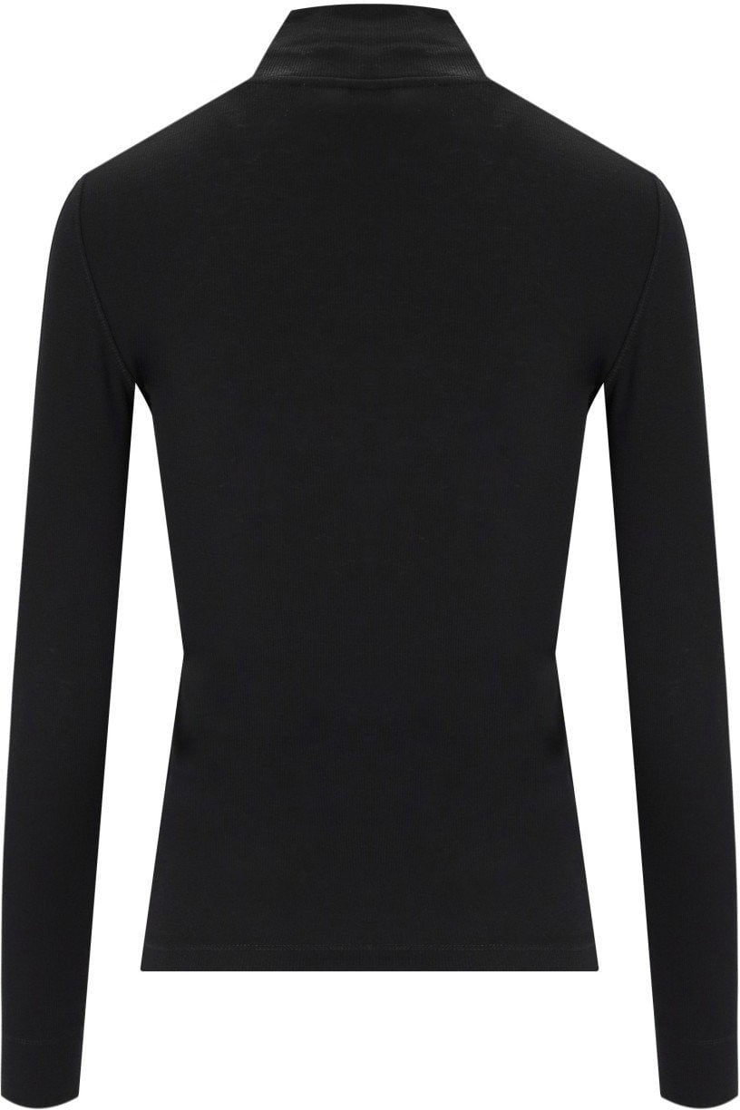 Ganni GANNI RIBBED TURTLENECK SWEATER Zwart