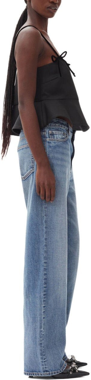Ganni GANNI SATIN TOP Zwart