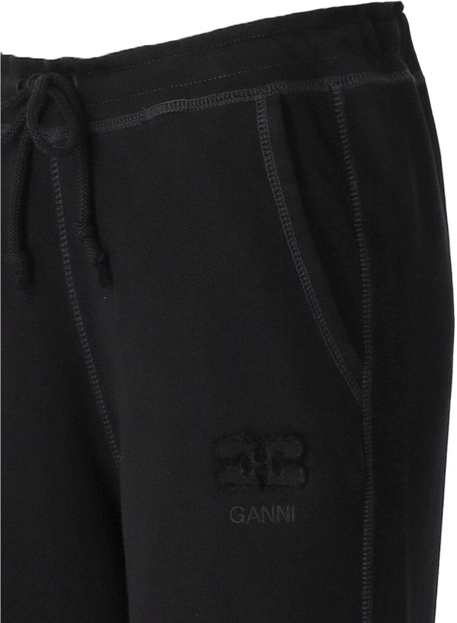 Ganni GANNI ISOLI SWEATPANTS Zwart