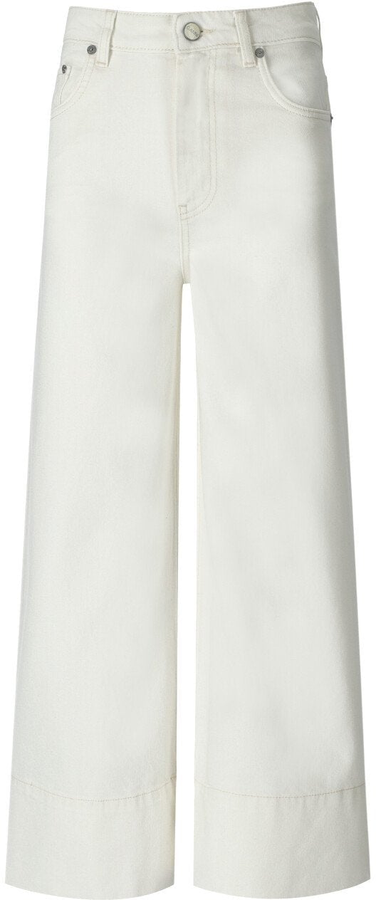 Ganni GANNI CROPPED JEANS Wit