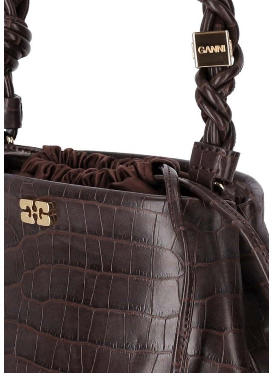 Ganni GANNI BOU BUCKET BAG Bruin