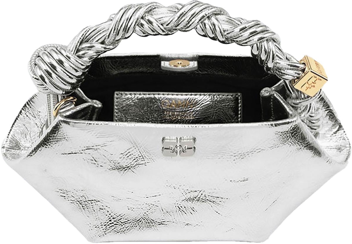 Ganni Dames Bou Bag Small Zilver Metallic