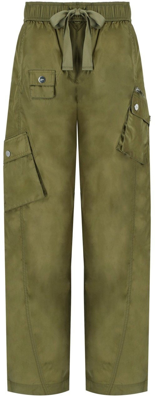 Ganni GANNI DUCHESSE PANTS Groen