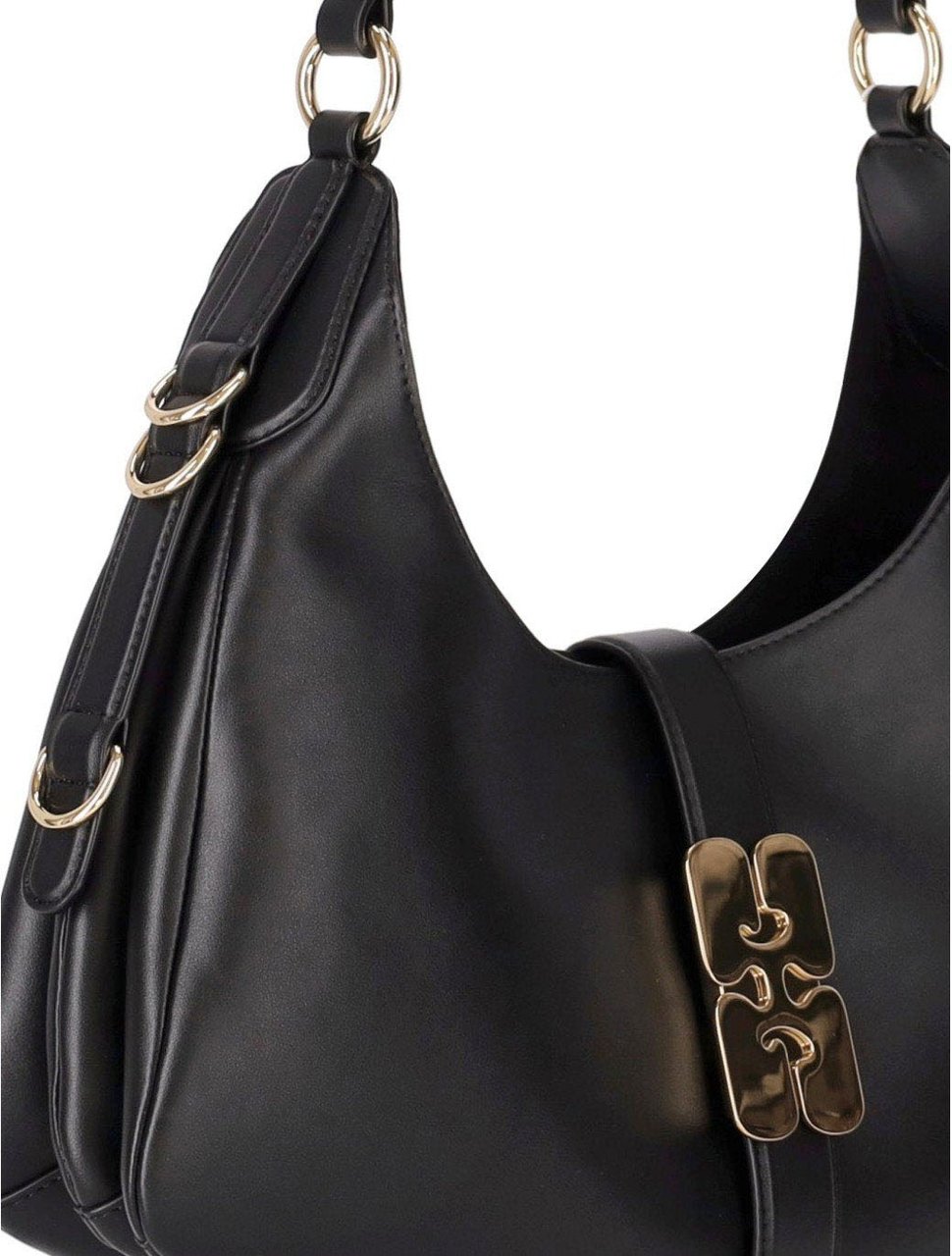 Ganni GANNI KAT SMALL SHOULDER BAG Zwart