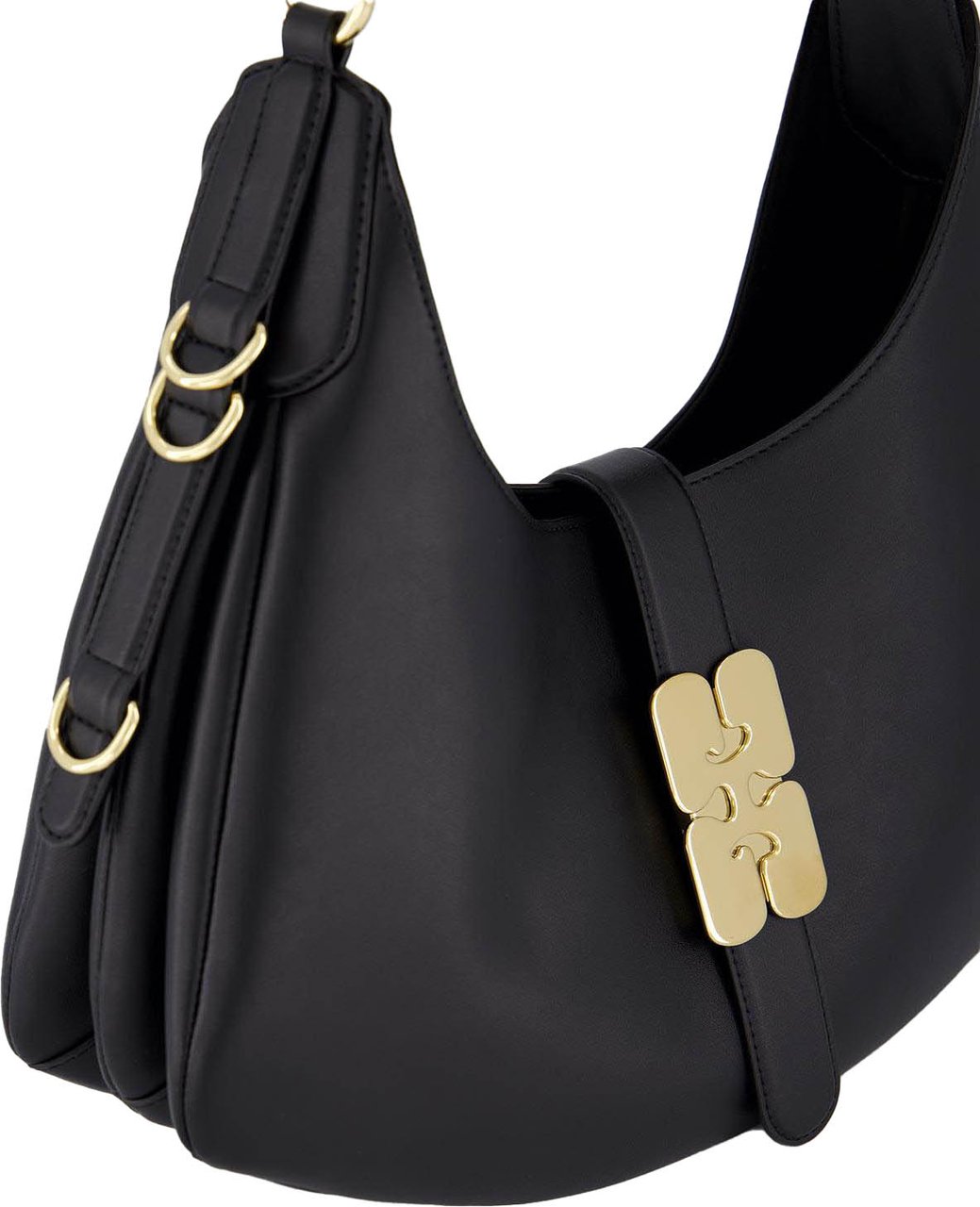 Ganni Dames Kat Bag Small Zwart Zwart