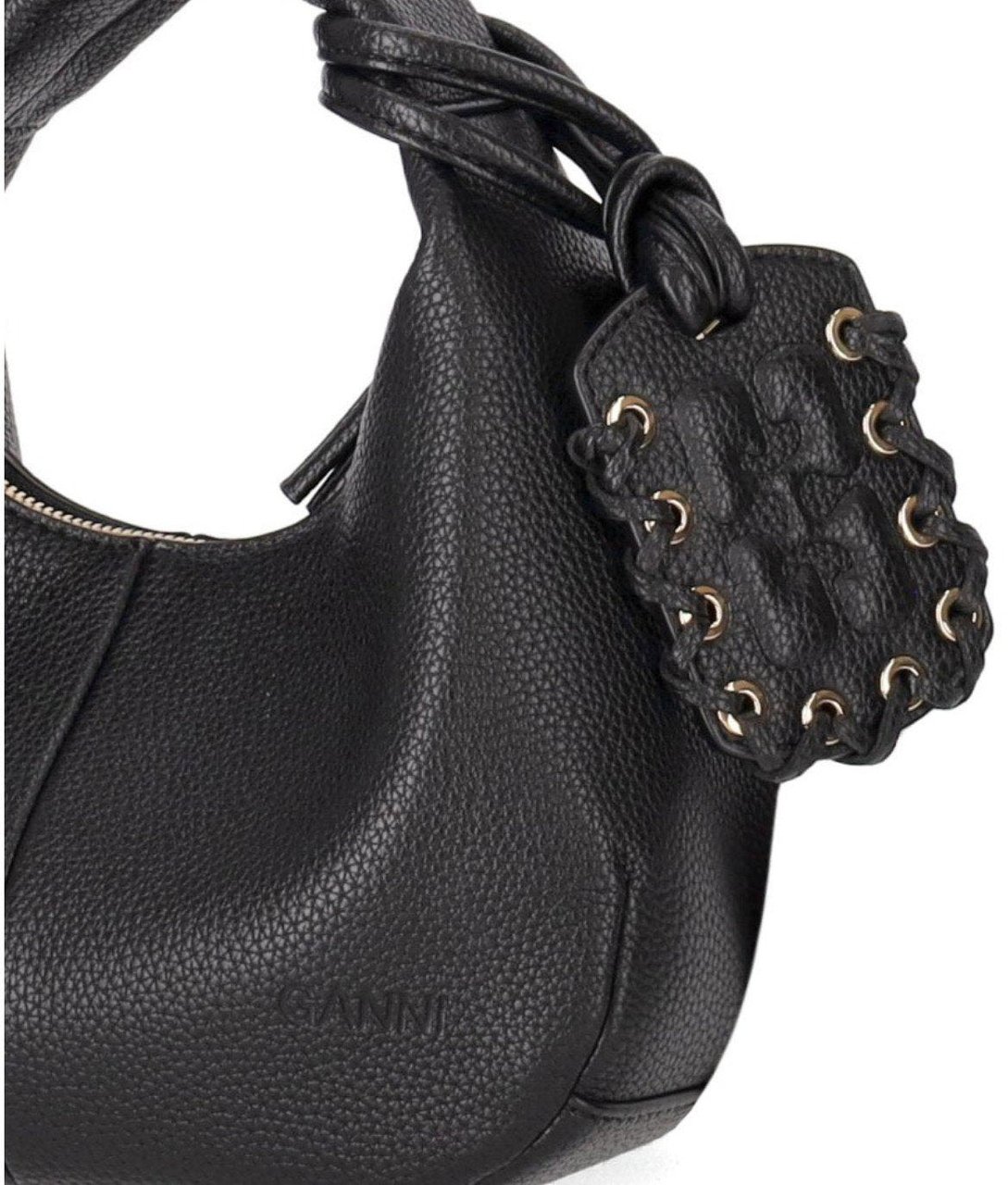 Ganni GANNI HOBO MINI BAG Zwart
