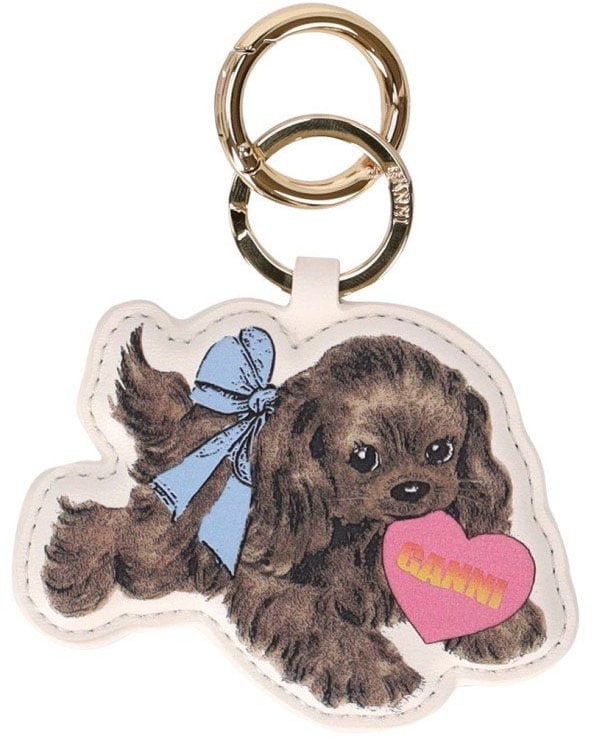 Ganni GANNI PUPPY KEYCHAIN Bruin