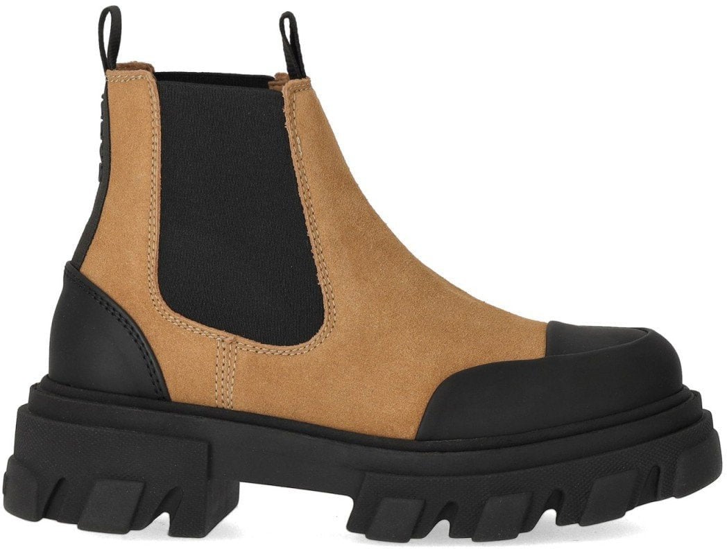 Ganni GANNI COGNAC CHELSEA BOOT Beige