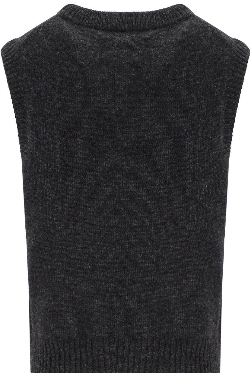 Ganni GANNI FLOWERS GREY VEST Grijs