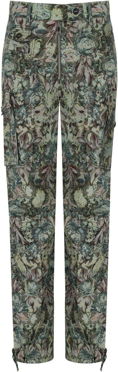 Ganni GANNI JADEITE TWILL PANTS Groen