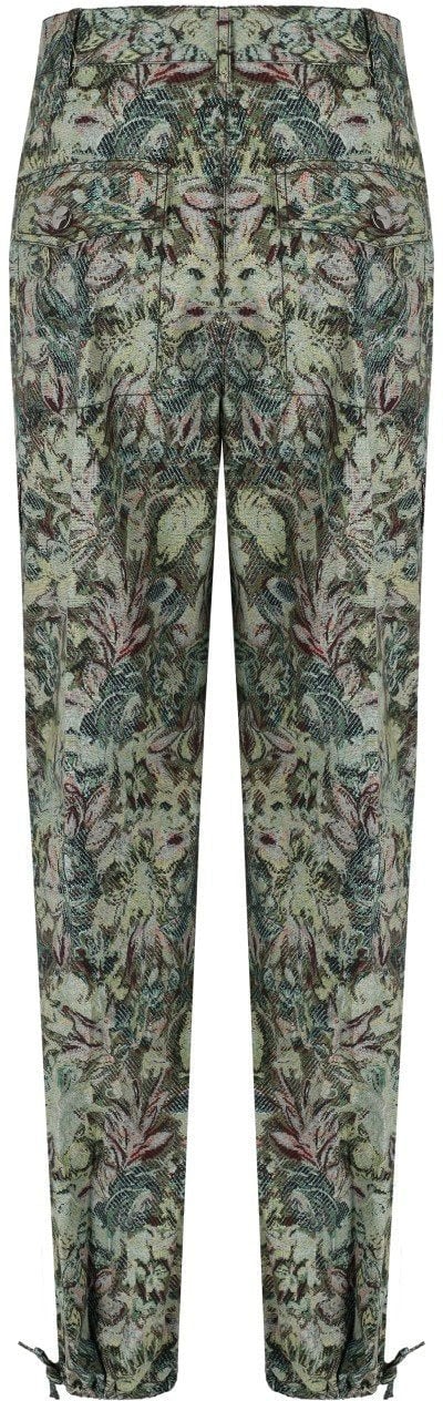 Ganni GANNI JADEITE TWILL PANTS Groen