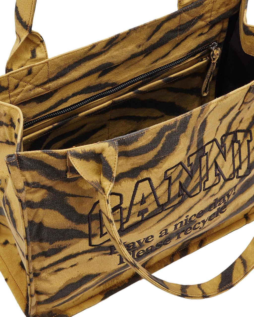 Ganni Dames Large Easy Shopper Neutraal