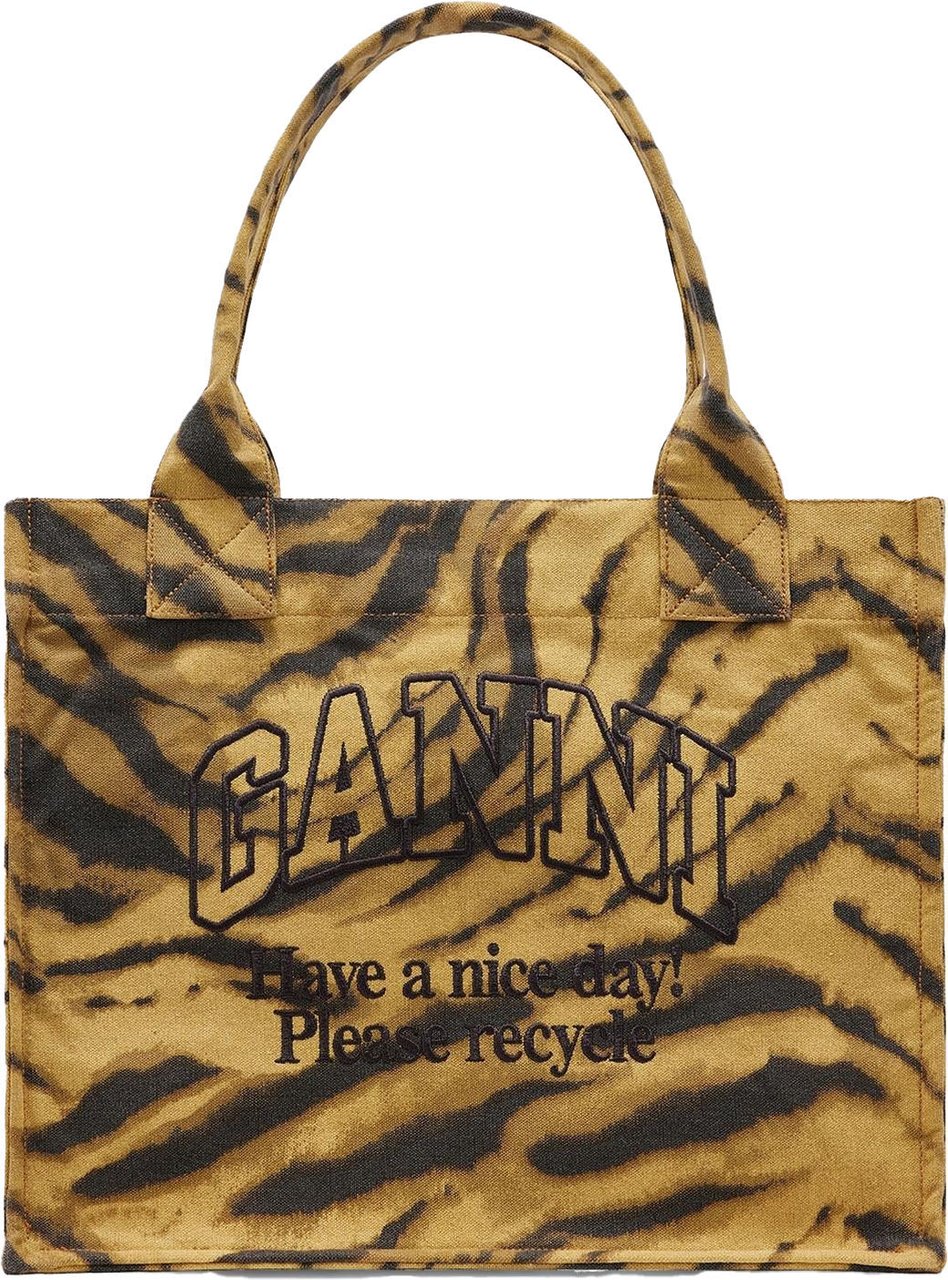 Ganni Dames Large Easy Shopper Neutraal