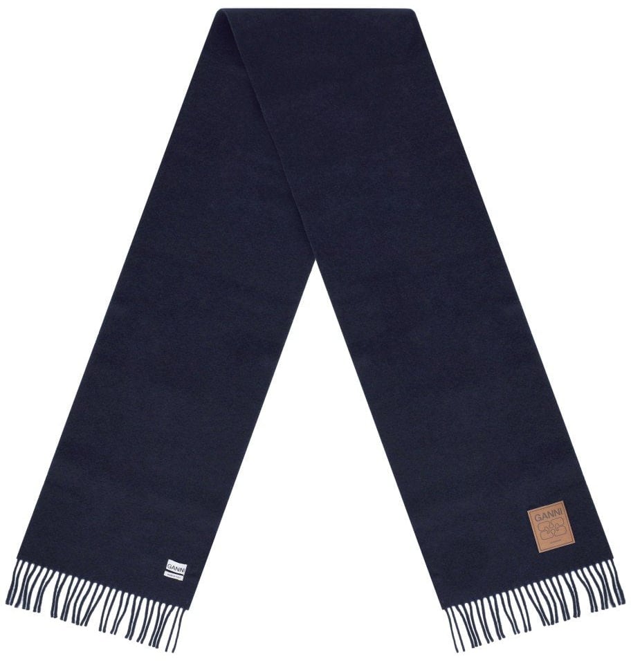Ganni GANNI SCARF Blauw
