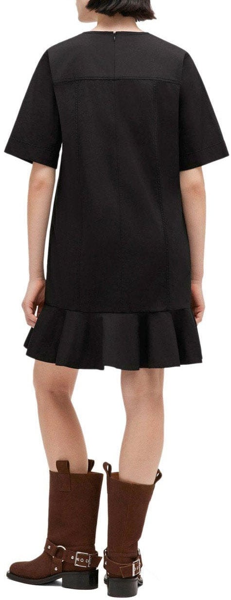 Ganni GANNI STRETCH MINI DRESS Zwart