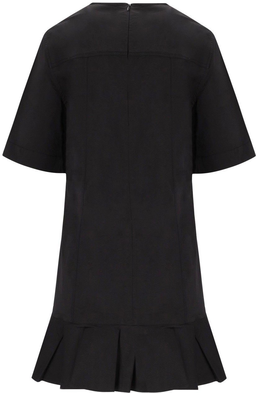 Ganni GANNI STRETCH MINI DRESS Zwart