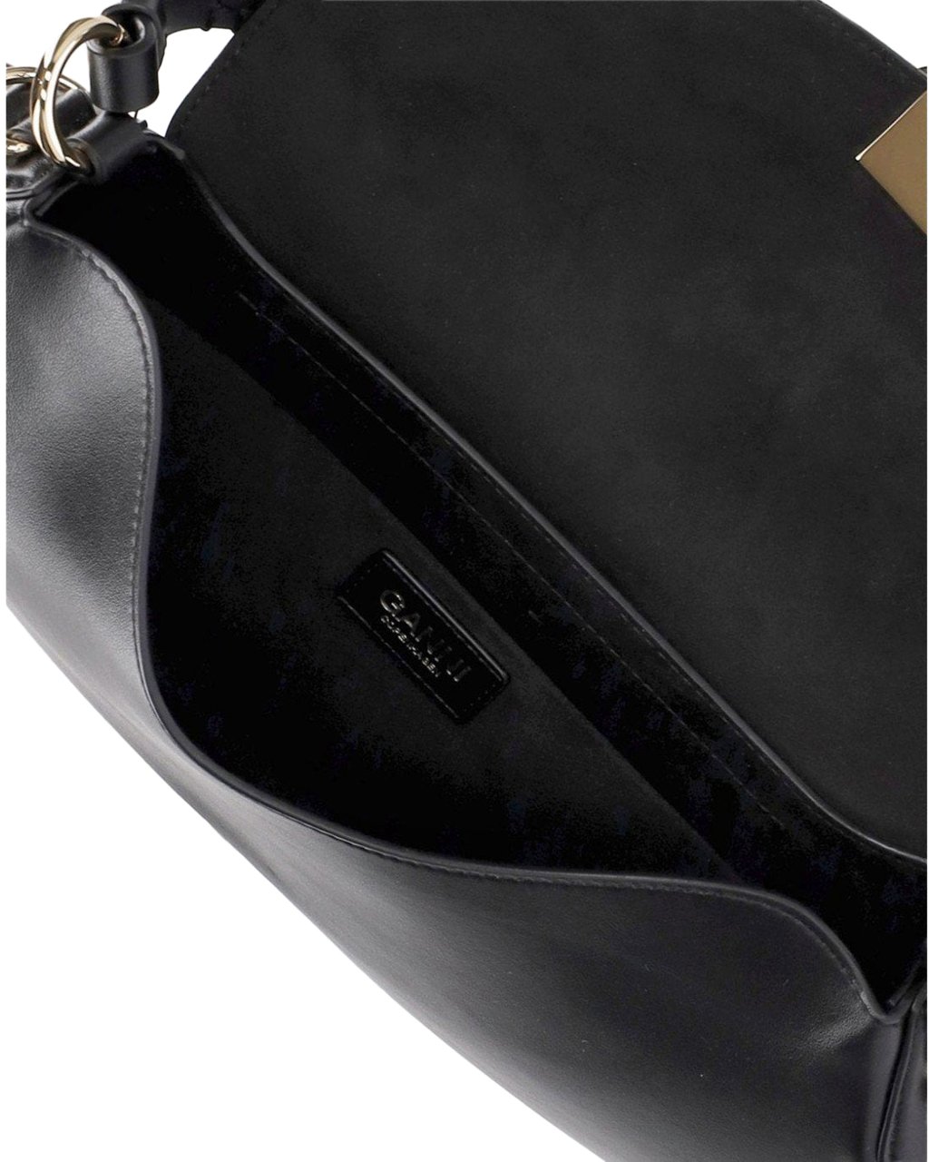 Ganni GANNI KAT BAGUETTE BAG Zwart