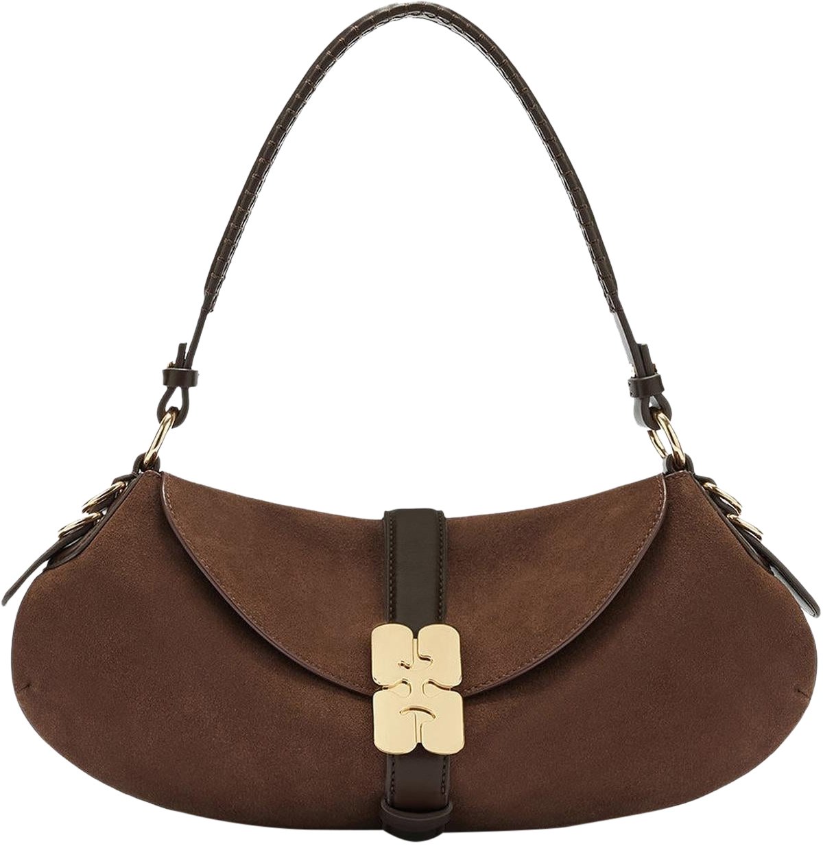 Ganni Dames B-Kat Bag Bruin