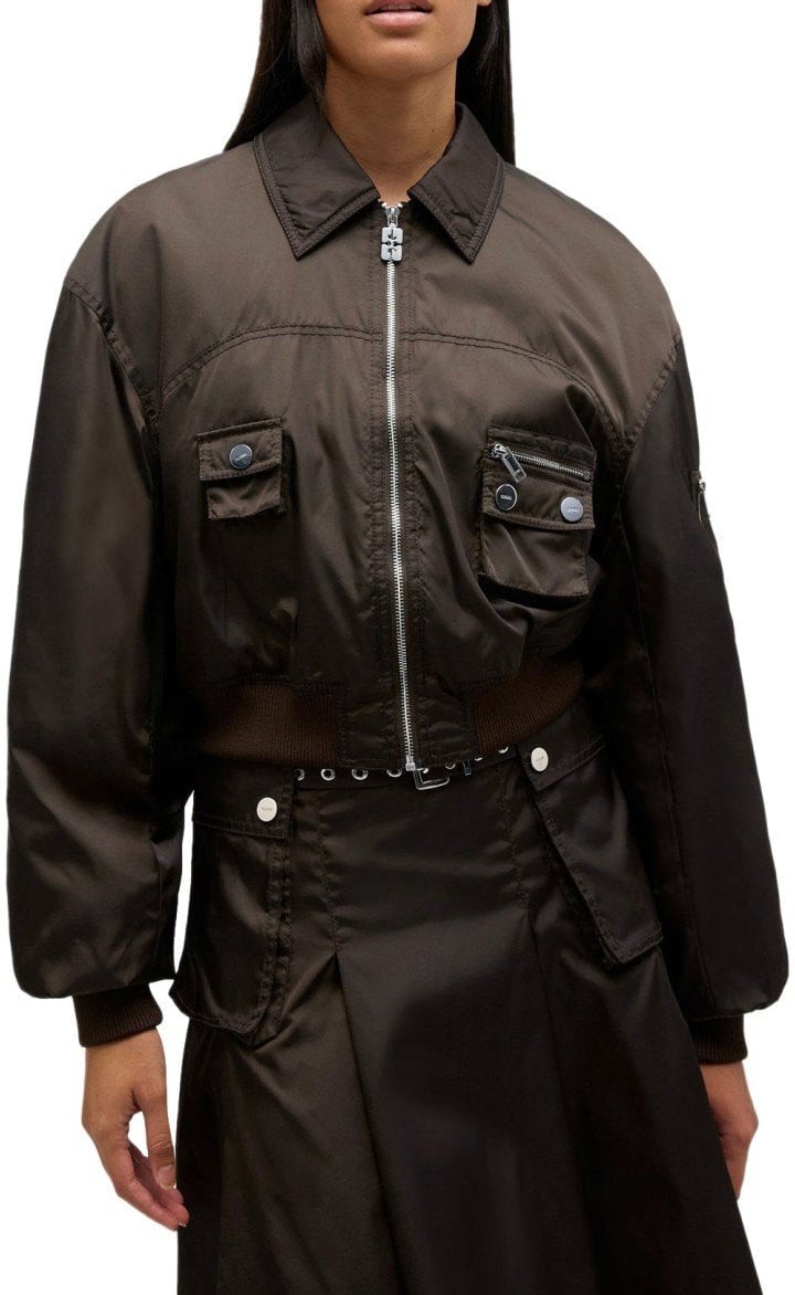 Ganni GANNI BOMBER JACKET Bruin