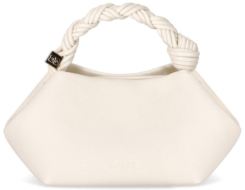 Ganni GANNI BOU SMALL EGRET HANDBAG Wit