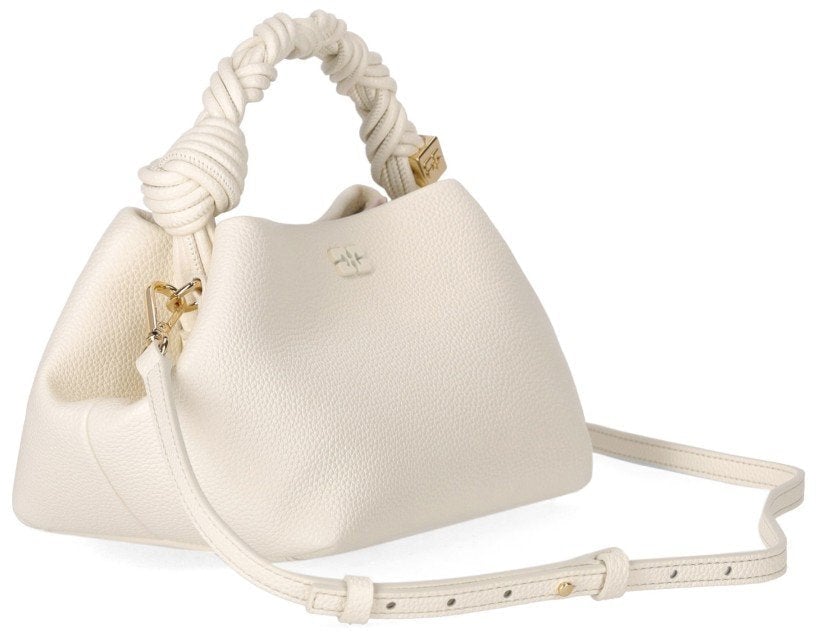 Ganni GANNI BOU SMALL EGRET HANDBAG Wit