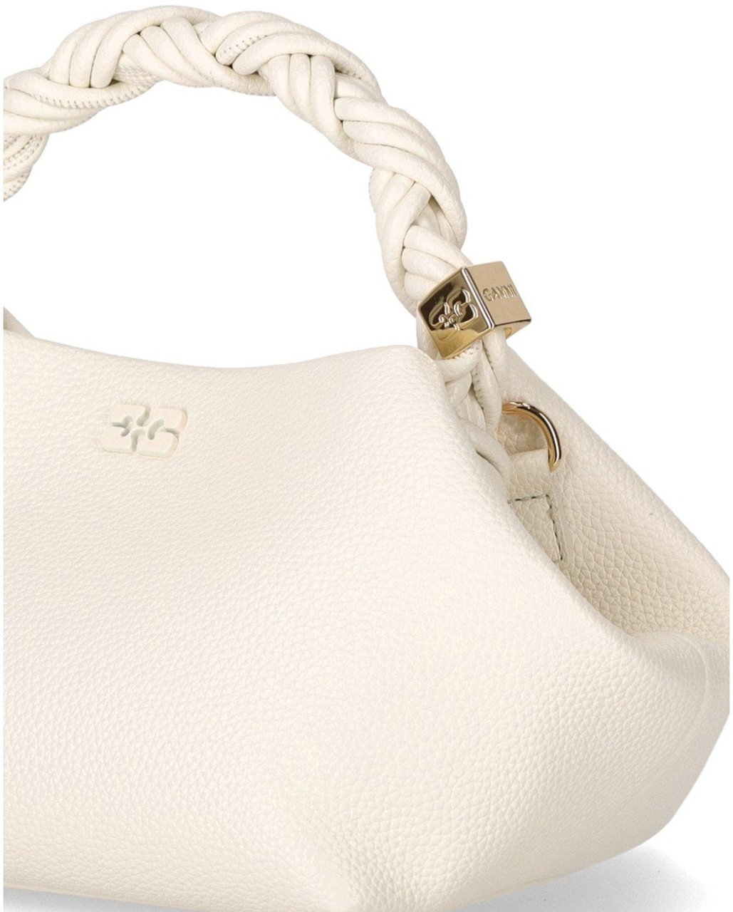 Ganni GANNI BOU SMALL EGRET HANDBAG Wit