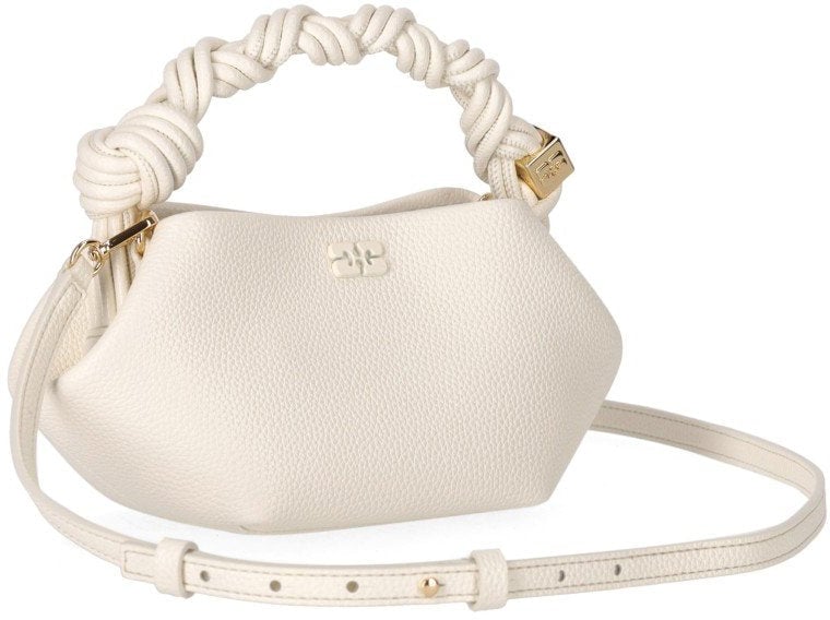 Ganni GANNI BOU MINI EGRET HANDBAG Wit