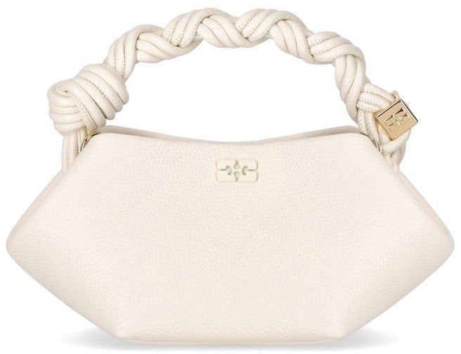 Ganni GANNI BOU MINI EGRET HANDBAG Wit