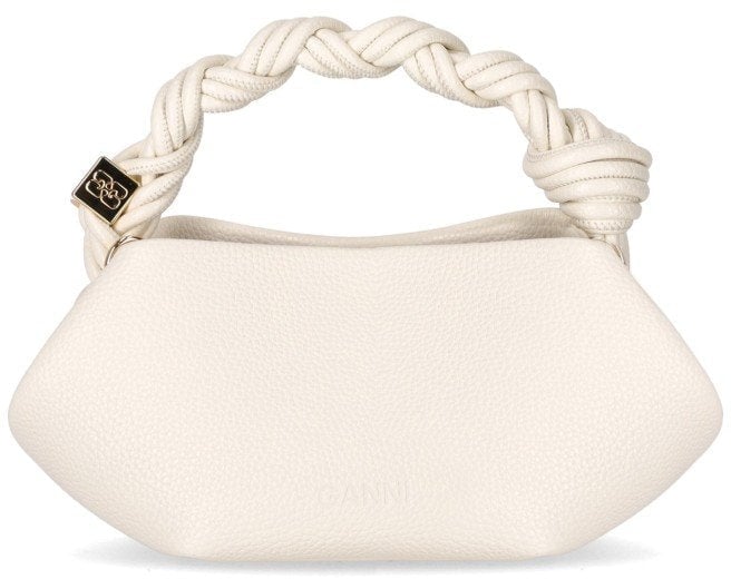 Ganni GANNI BOU MINI EGRET HANDBAG Wit