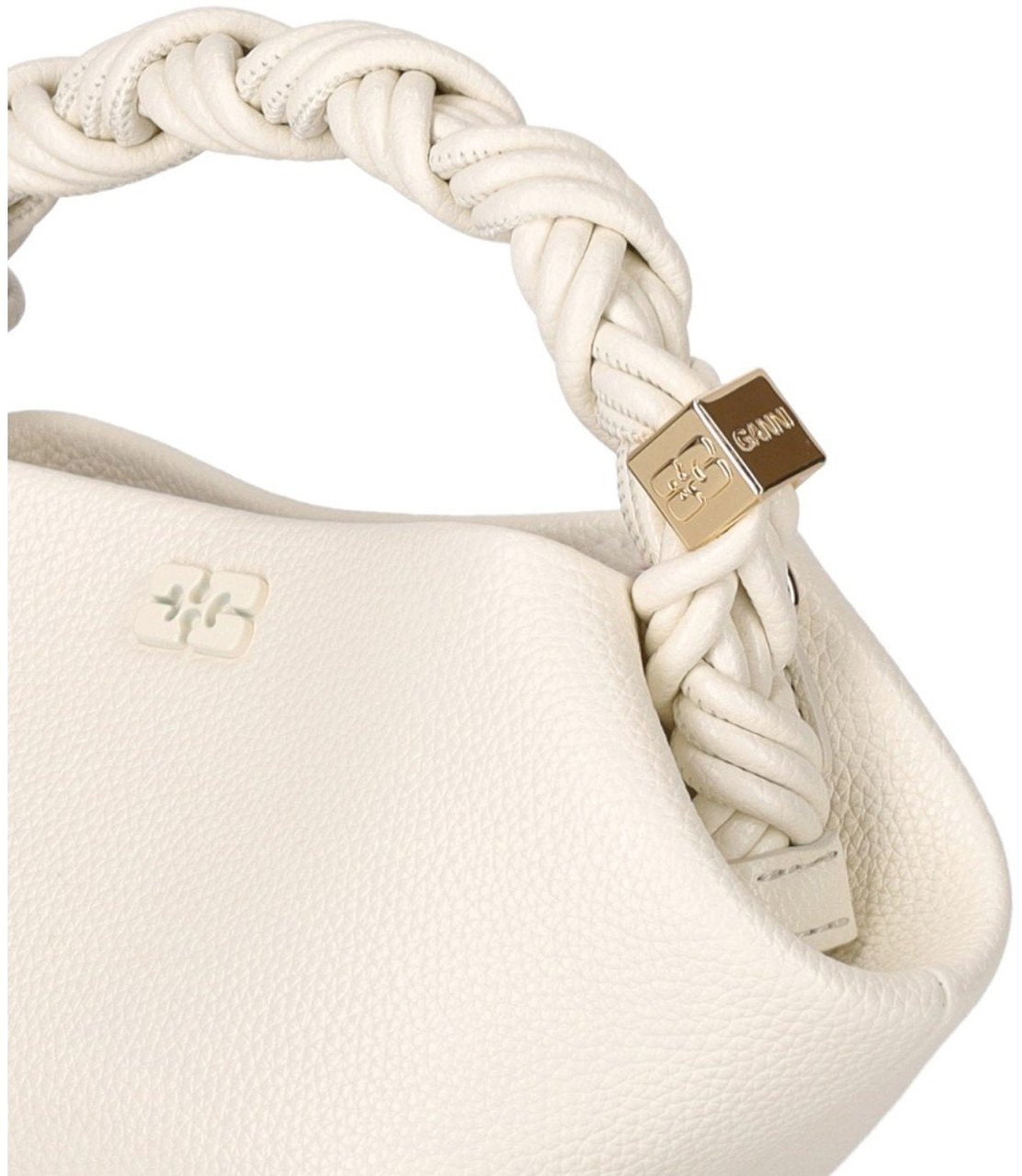Ganni GANNI BOU MINI EGRET HANDBAG Wit
