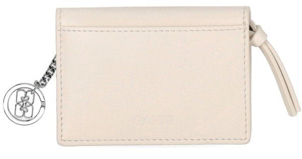 GANNI RASPBERRY CARD HOLDER Wit