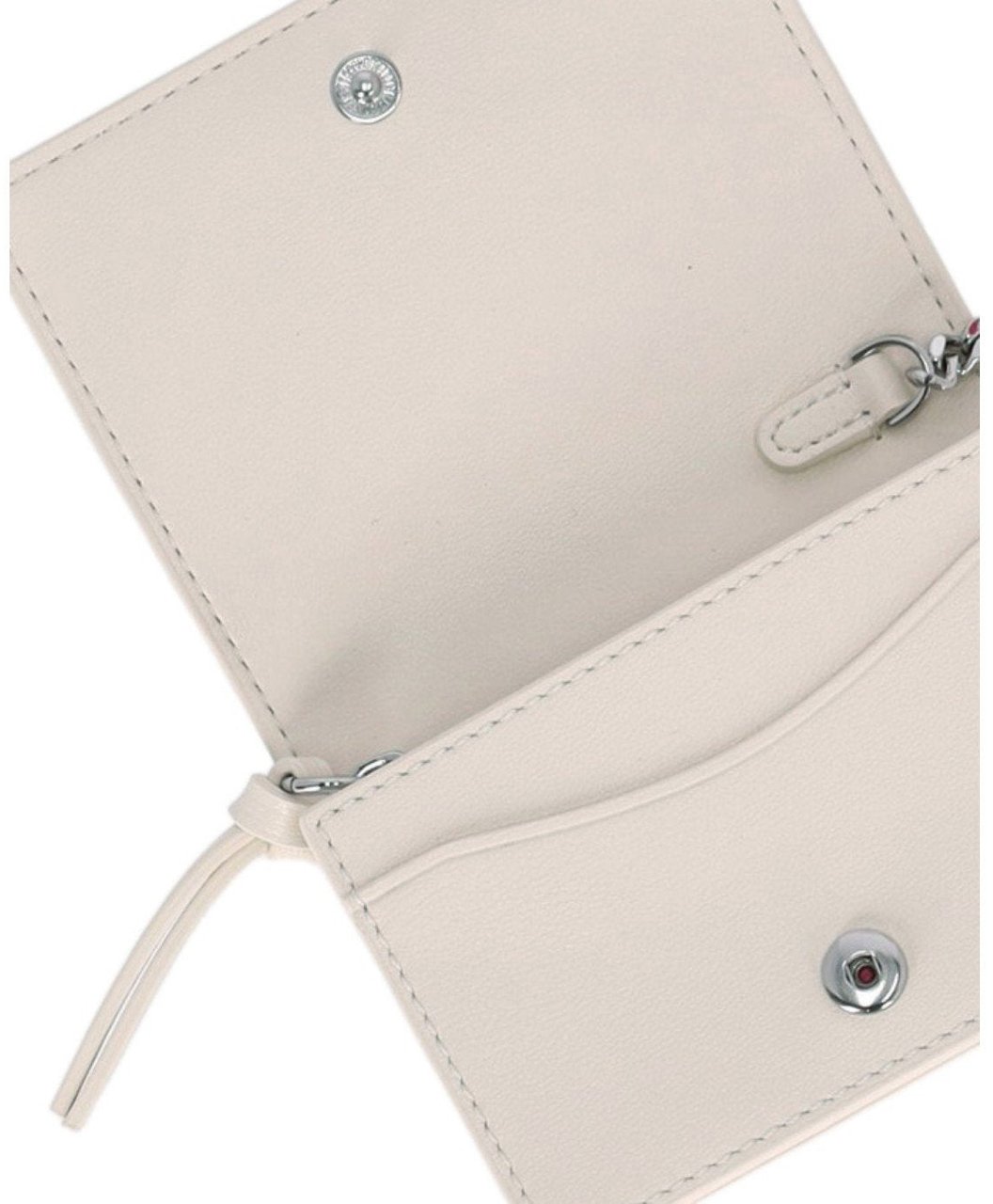 GANNI RASPBERRY CARD HOLDER Wit