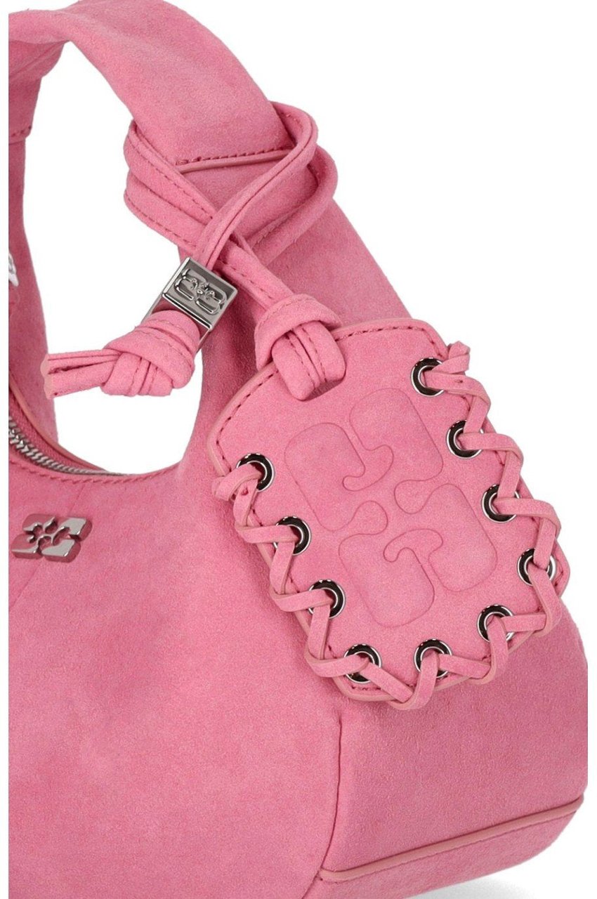 GANNI MINI HOBO HANDBAG Roze