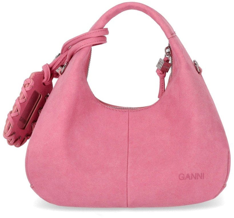GANNI MINI HOBO HANDBAG Roze