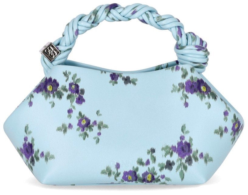 GANNI BOU SKY BLUE SMALL HANDBAG Lichtblauw