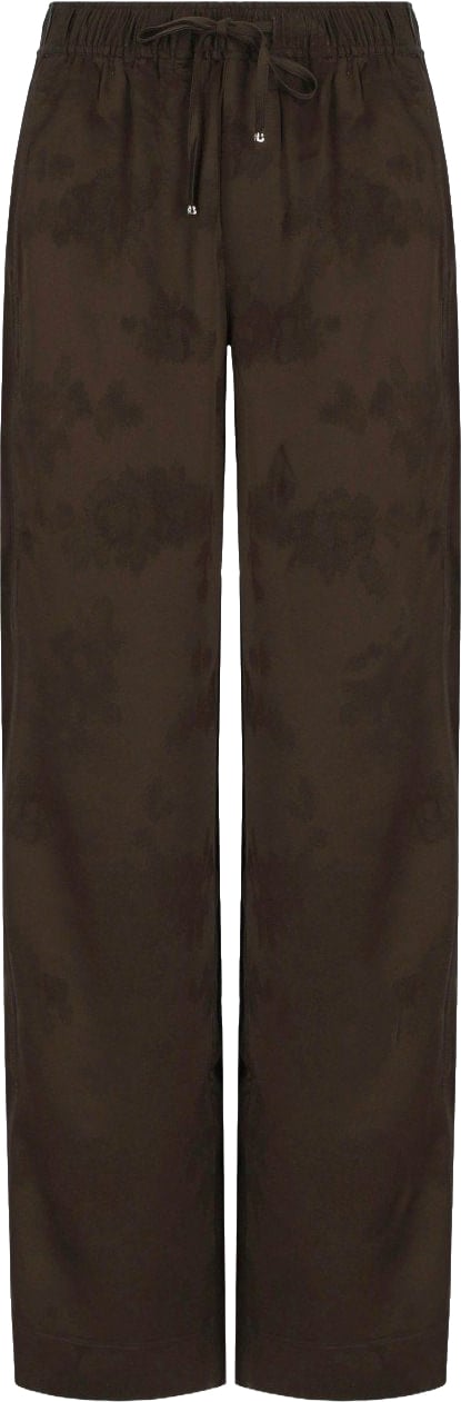 GANNI SATIN TROUSERS Bruin