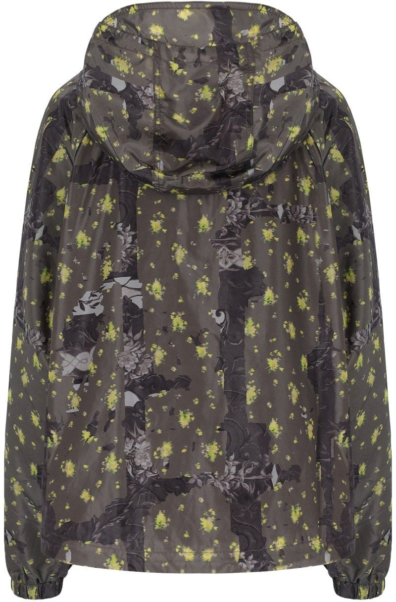 GANNI NYLON WASHED-EFFECT JACKET Zwart