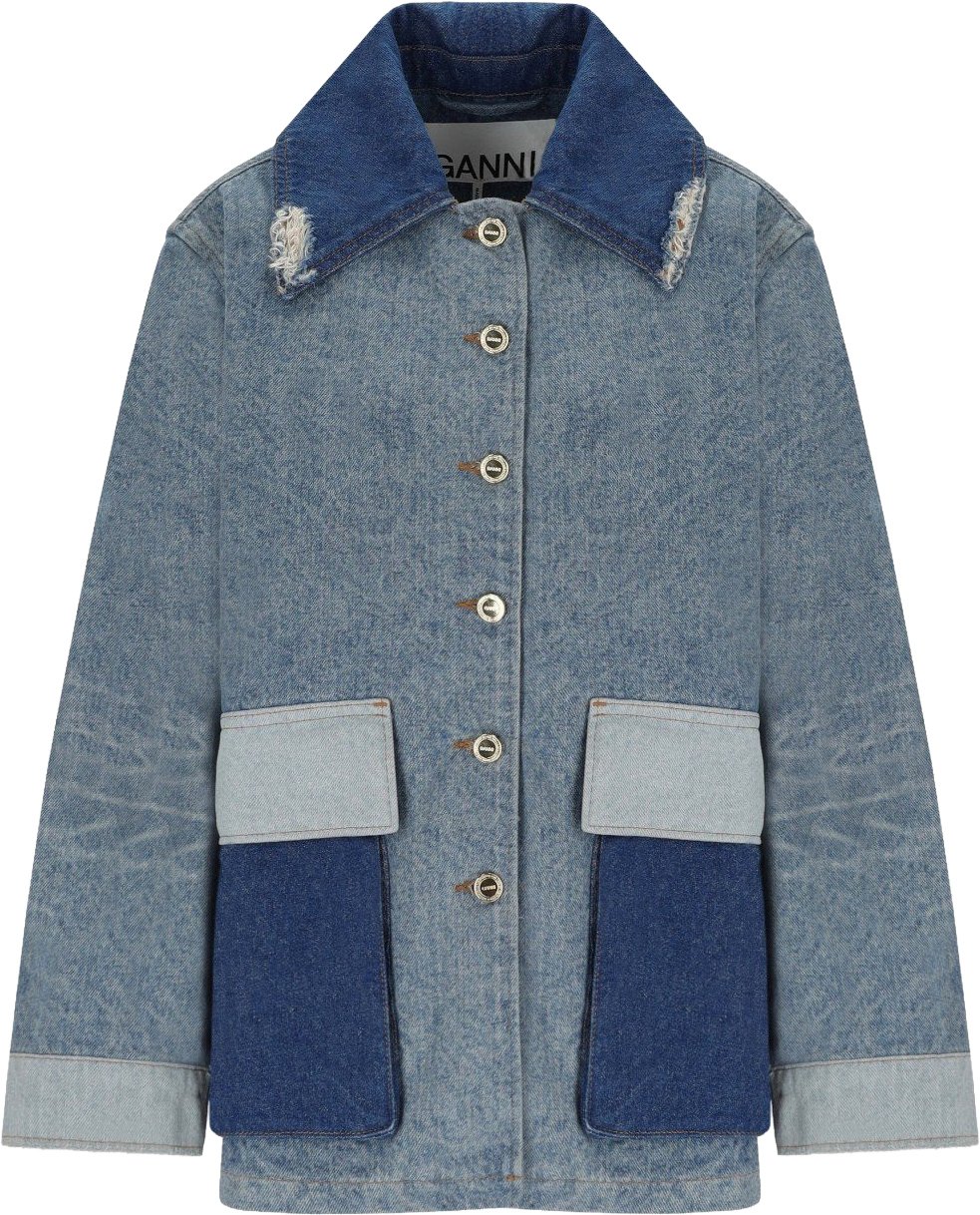GANNI VINTAGE DENIM JACKET Blauw