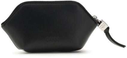Ganni Ganni Black Polyester Wallet Zwart
