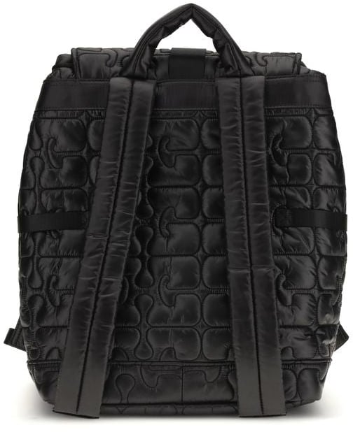 Ganni Ganni Black Polyamide Backpack Zwart