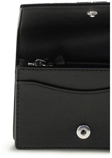 Ganni Ganni Black Polyester Wallet Zwart