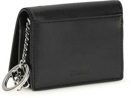 Ganni Ganni Black Polyester Wallet Zwart